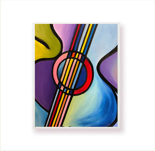 Close up of the painting.